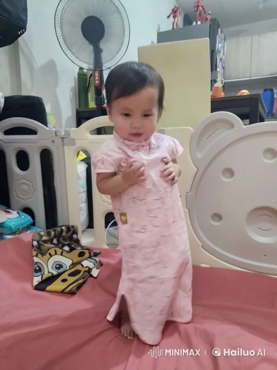 Toddler Enthusiastically Mimics Kung Fu in Play Area – AI Generated Video | Hailuo AI