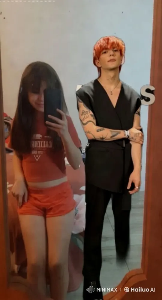 Confident Boy Approaches Still Girl in Colorful Scene – AI Generated Video | Hailuo AI