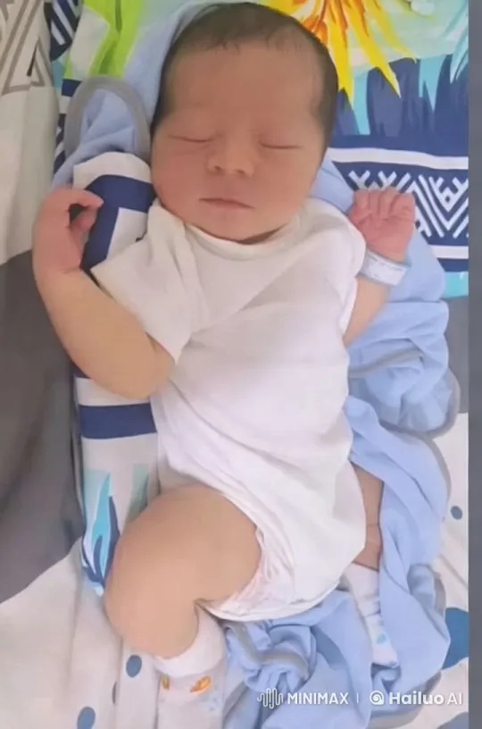 Baby Dancing Joyfully in Colorful Bed Setting – AI Generated Video | Hailuo AI