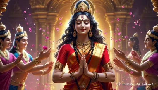 Heavenly Dancers Celebrate Divine Union in Enchanted Realm – AI Generated Video | Hailuo AI