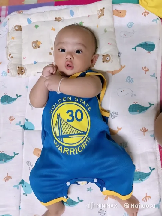 Baby Dances in Warriors Outfit on Colorful Bed – AI Generated Video | Hailuo AI