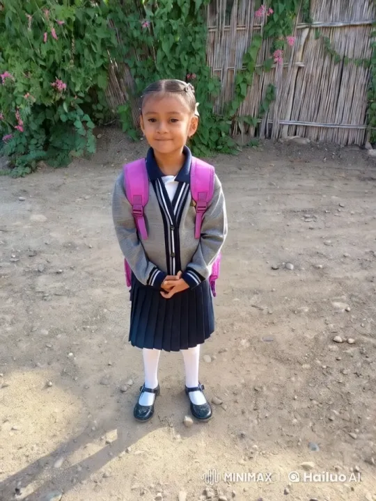 Young Girl Dancing Gracefully in School Uniform – AI Generated Video | Hailuo AI