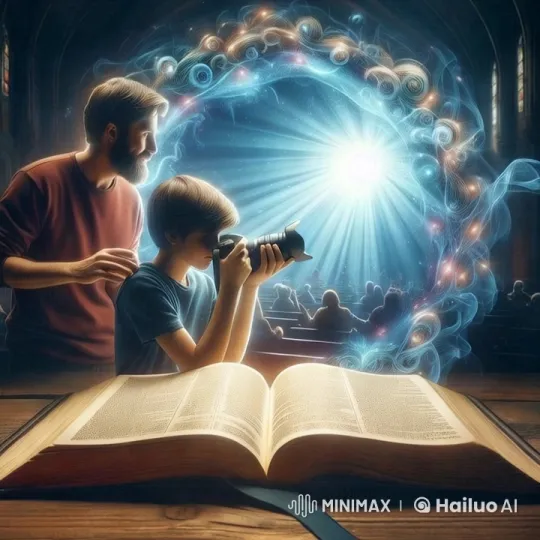 Boy Captures Enchanted Portal in Grand Hall – AI Generated Video | Hailuo AI