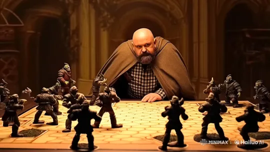 Medieval Dungeon Master Prepares for Battle – AI Generated Video | Hailuo AI