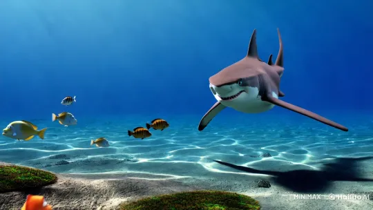 Sargo: A Majestic Great White Shark's Wisdom in the Ocean – AI Generated Video | Hailuo AI