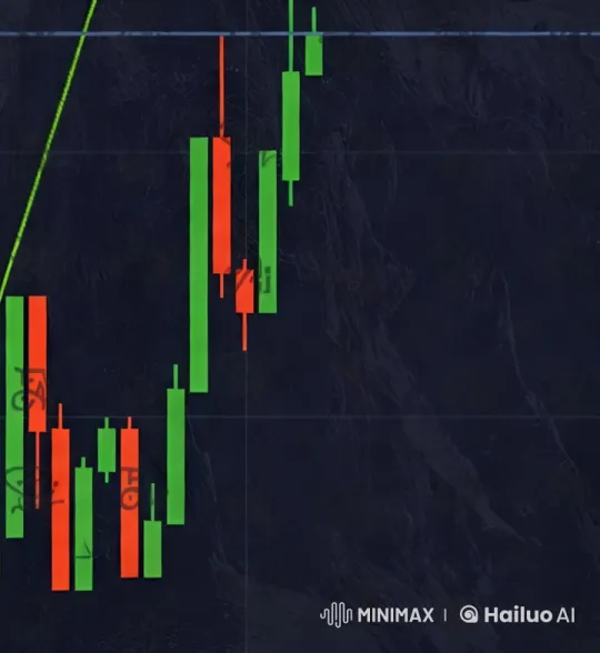 Aesthetic Candlestick Chart Analysis with Dynamic Camera Work – AI Generated Video | Hailuo AI