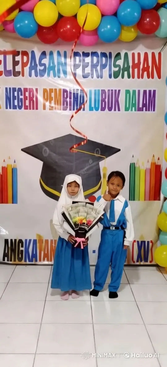Children's Kungfu Performance at Colorful Farewell Celebration – AI Generated Video | Hailuo AI