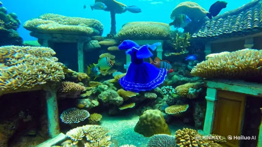 Flamenco Axolotl Dances in Coral Spanish Street – AI Generated Video | Hailuo AI