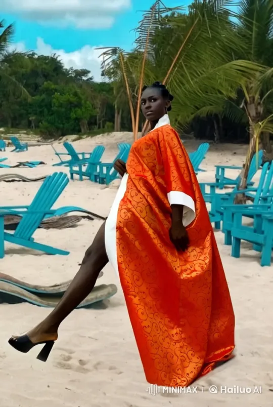 Elegant Kung Fu Performer on a Serene Beach – AI Generated Video | Hailuo AI