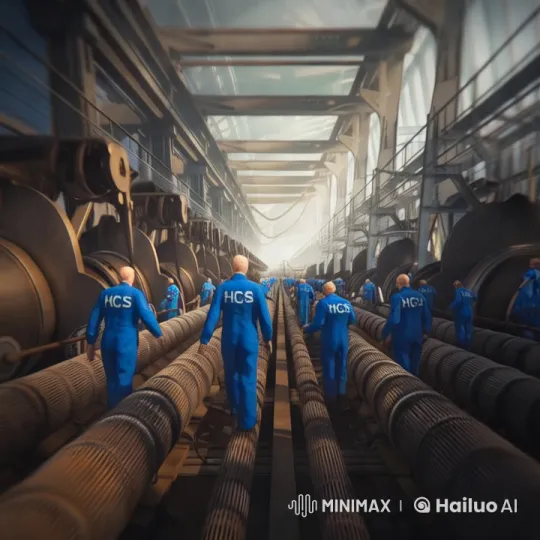 Aesthetic Exploration of a Bustling Industrial Facility – AI Generated Video | Hailuo AI