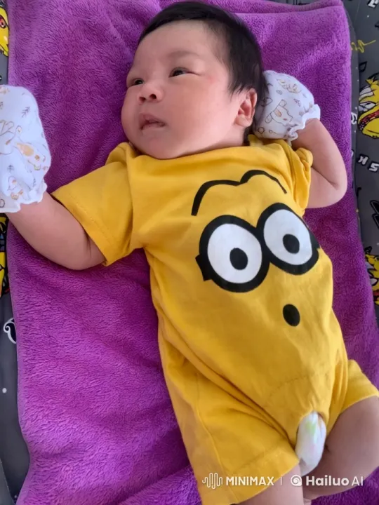 Baby's Playful Kungfu Dance on Purple Towel – AI Generated Video | Hailuo AI