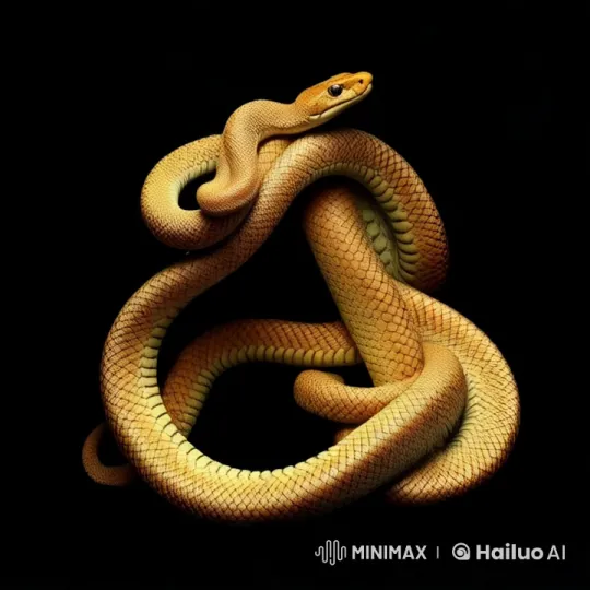 Realistic Snake Forms 'A' with Shifting Coils – AI Generated Video | Hailuo AI