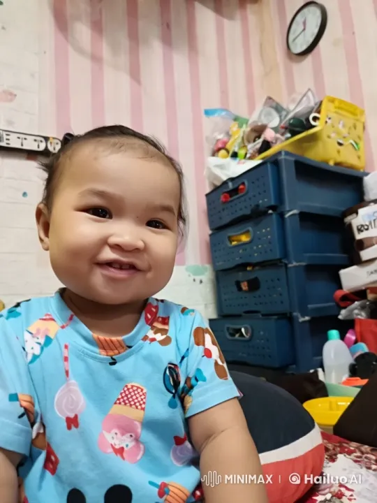 Child's Joyful Dance in Colorful Sweet-Themed Shirt – AI Generated Video | Hailuo AI
