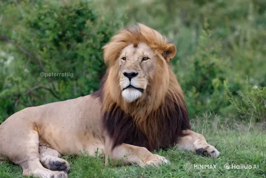 Regal Lion in Serene Natural Setting – AI Generated Video | Hailuo AI