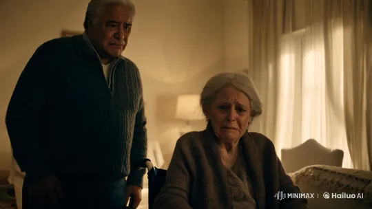 Family Dynamics and Emotional Tension in Dimly Lit Living Room – AI Generated Video | Hailuo AI