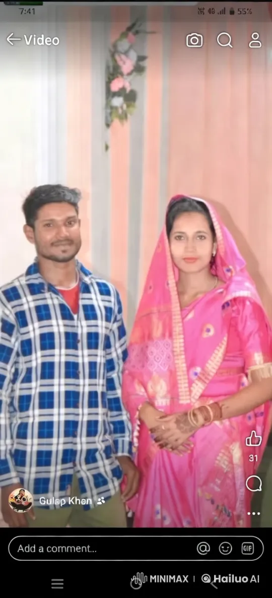 Couple Showcasing Traditional Attire and Henna Art – AI Generated Video | Hailuo AI
