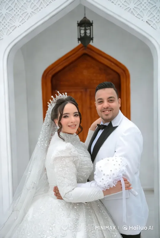 Elegant Bride and Groom in Aesthetic Kung Fu Wedding Fight – AI Generated Video | Hailuo AI