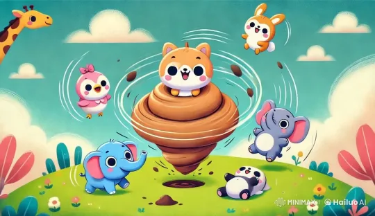 Animals Mimic Graceful Rabbit's Hops in Whimsical Pastoral Scene – AI Generated Video | Hailuo AI