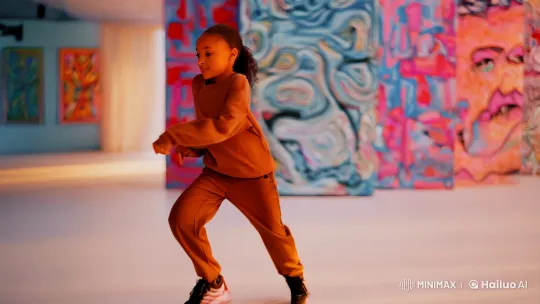 Hip Hop Dance Sequence: Aesthetic Tracking Shot of a Young Dancer – AI Generated Video | Hailuo AI