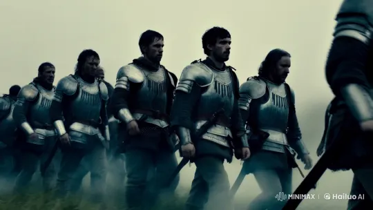 Soldiers Advance Through Mist in Realistic Tracking Shot – AI Generated Video | Hailuo AI