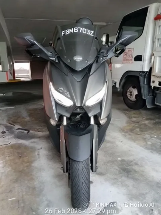 Sleek Motorcycle Departure in Dimly Lit Garage – AI Generated Video | Hailuo AI