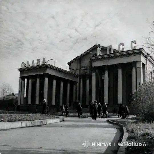 Historic Monumental Scene with Soviet Architecture – AI Generated Video | Hailuo AI
