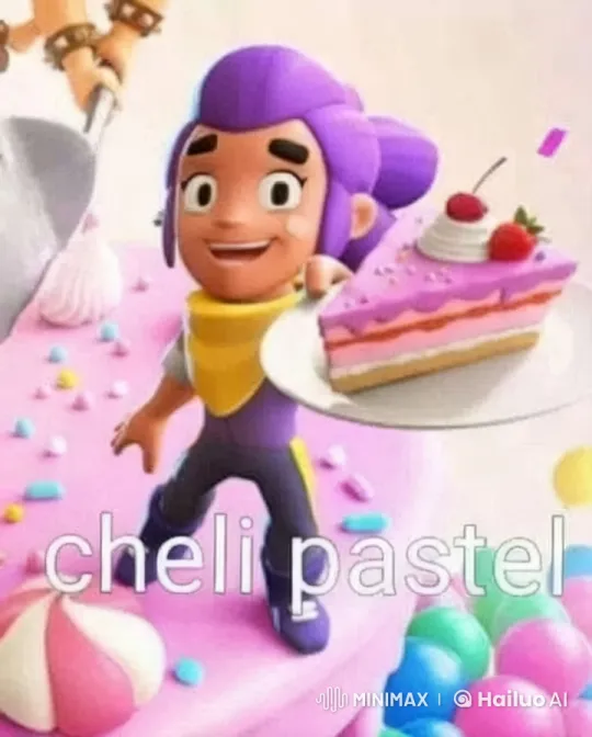 Animated Character Celebrates on a Colorful Cake – AI Generated Video | Hailuo AI