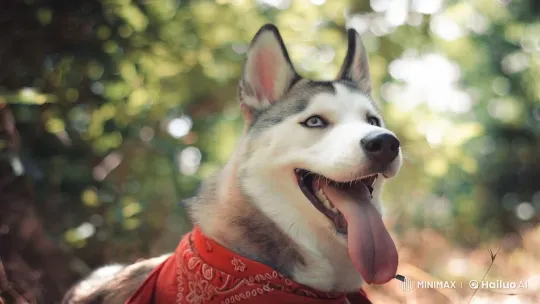 Joyful Dog Runs Through Lush Forest – AI Generated Video | Hailuo AI