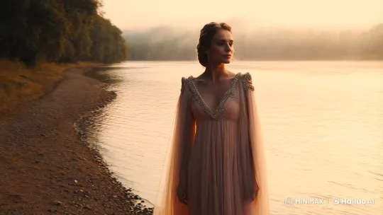 The Lady of the Rivers: Serenity by Dawn's Misty River – AI Generated Video | Hailuo AI