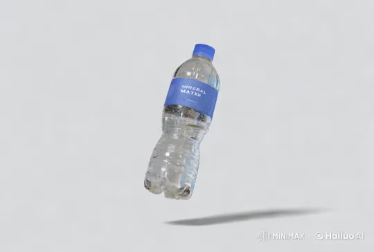 Pure Refreshment: Aesthetic Display of Mineral Water – AI Generated Video | Hailuo AI
