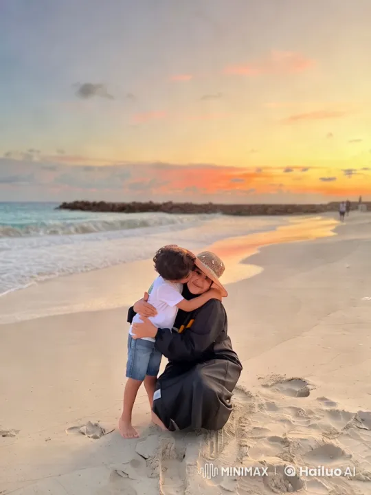 Magical Sunset Flight on a Serene Beach – AI Generated Video | Hailuo AI