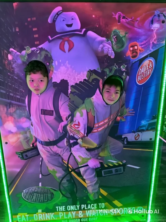 Ghostbusters Themed Cosplay at Dave & Buster's – AI Generated Video | Hailuo AI