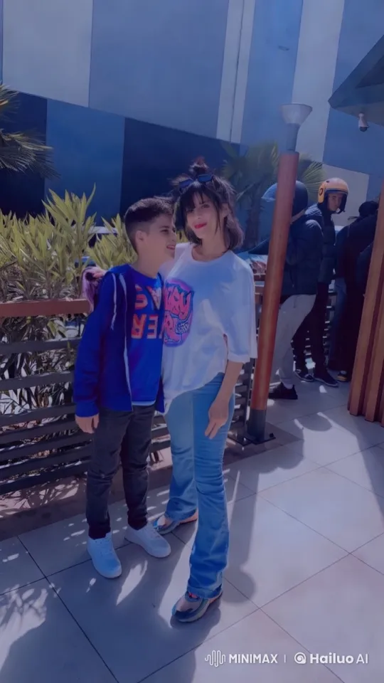 Girl's Energetic Jump Captured in Modern Outdoor Setting – AI Generated Video | Hailuo AI