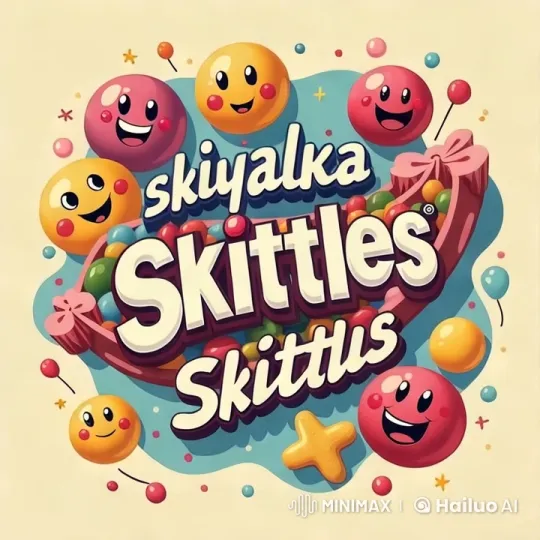 Colorful Animated Skittles Dance and Form Text – AI Generated Video | Hailuo AI