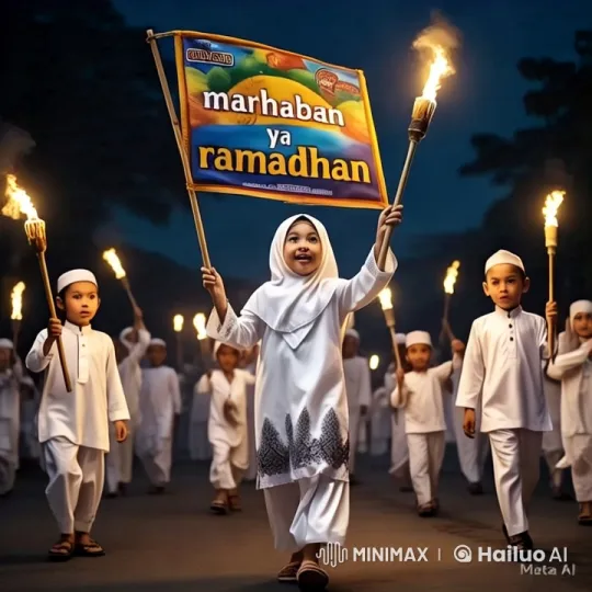 Children's Night Parade Celebrates Ramadan – AI Generated Video | Hailuo AI