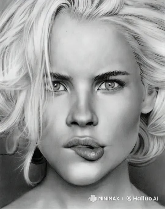 Sophisticated Beauty: Captivating Close-Up with Graceful Movement – AI Generated Video | Hailuo AI