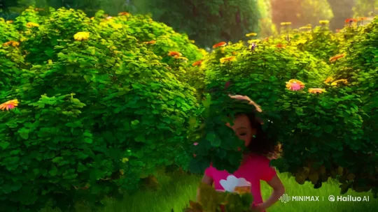 Emma Finds Milo: A Heartwarming Discovery in the Garden – AI Generated Video | Hailuo AI
