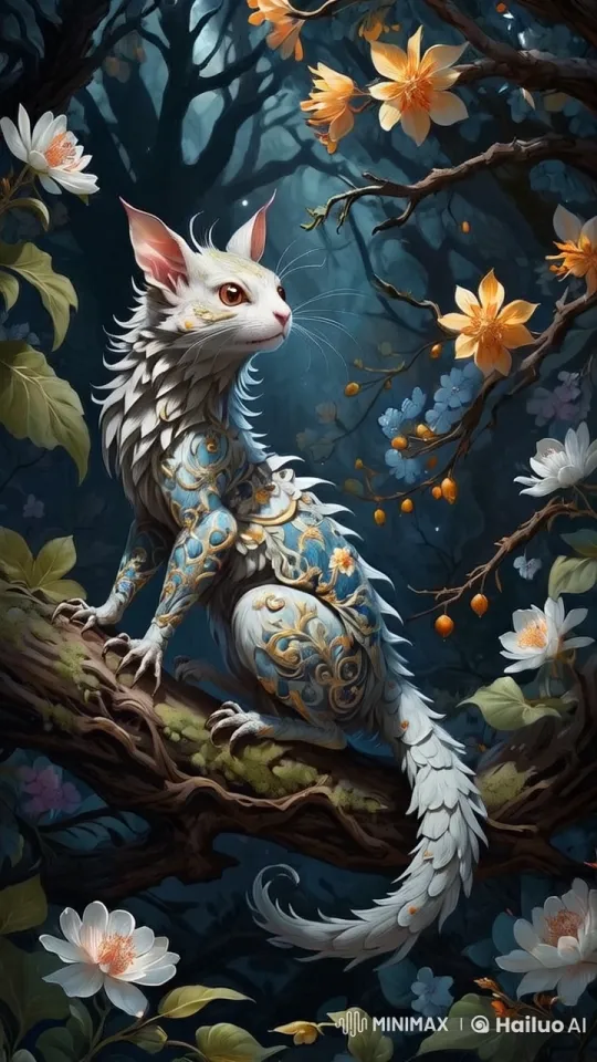 Magical Creature in Enchanted Forest with Live2D Animation – AI Generated Video | Hailuo AI