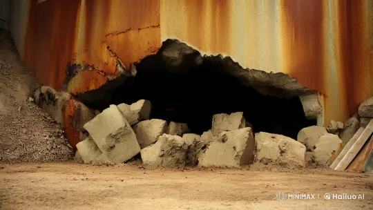 Mutant Zombie Mole Emerges in Apocalyptic Horror Scene – AI Generated Video | Hailuo AI