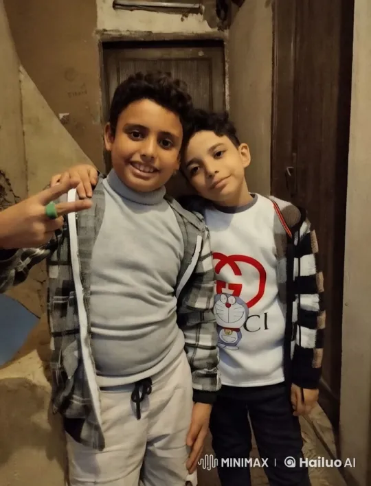 Two Boys in a Narrow Hallway with Rustic Charm – AI Generated Video | Hailuo AI