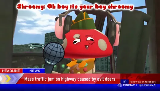 SMG4: Shroomy's Wild News Broadcast Adventure – AI Generated Video | Hailuo AI