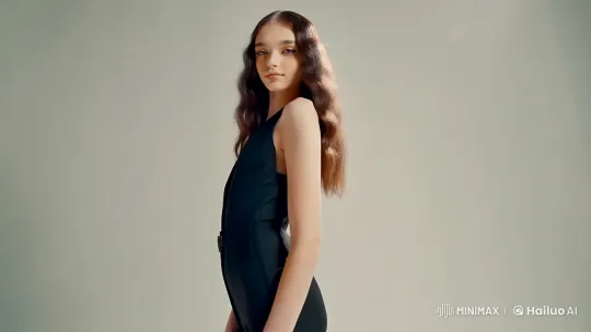 High-Fashion Portrait of a Graceful Teen Model – AI Generated Video | Hailuo AI