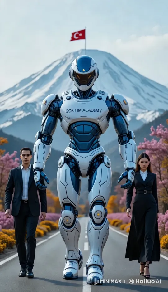 Robotic Harmony with Nature and Turkish Pride – AI Generated Video | Hailuo AI