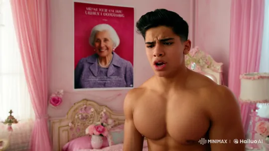 Muscular Man Reveals Feminine Self in Aesthetic Bedroom – AI Generated Video | Hailuo AI