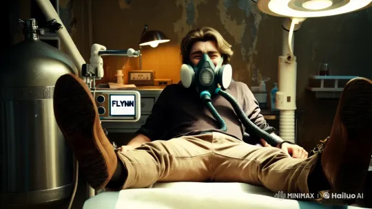 Vintage Dental Chair Experiment with Laughing Gas – AI Generated Video | Hailuo AI