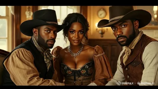 Vintage Western Attire Drama in Elegant Room – AI Generated Video | Hailuo AI