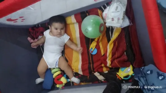 Baby Dancing Joyfully in Playpen – AI Generated Video | Hailuo AI