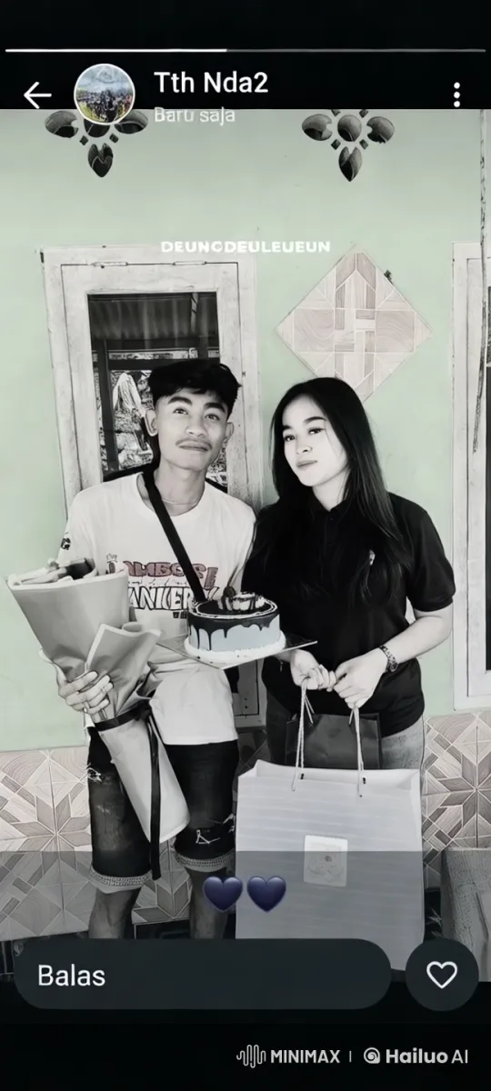 Young Couple Celebrates with Flowers and Cake – AI Generated Video | Hailuo AI