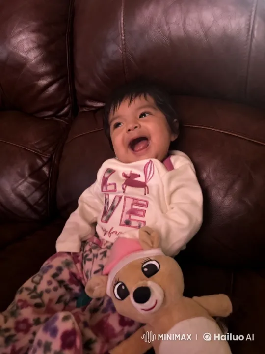 Child Performs Kungfu on Couch with Plush Deer Toy – AI Generated Video | Hailuo AI