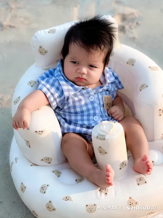 Baby's Playful Kungfu Dance on Beach – AI Generated Video | Hailuo AI